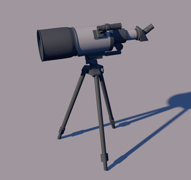 天文望远镜3D建模