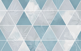 三角形绿植暗纹背景墙