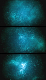 蓝绿唯美粒子飘荡特效视频背景