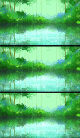 夏季雨滴森林绿色清新动态视频