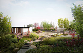 公园绿化景观效果图