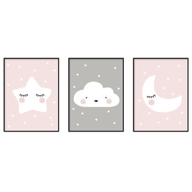 现代简约手绘卡通装饰画