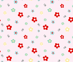 花朵圆点底纹乱花