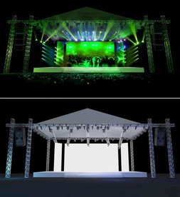 户外帐篷舞台设计PSD