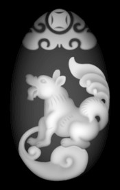 十二生肖狗灰度图