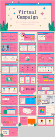 粉色虚拟活动ppt