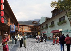 旅游景区效果图