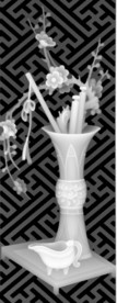 花瓶灰度图