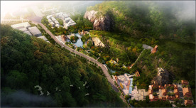 山地旅游文化开发区规划效果图