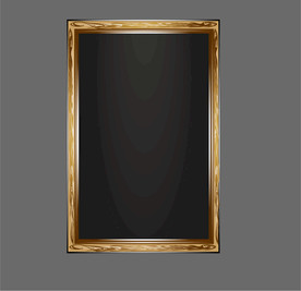 复古木质相框矢量素材