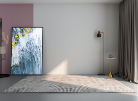 北欧简约客厅沙发背景墙