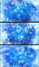 水晶雪花形状飘落视频素材.