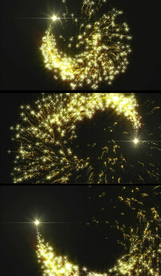 绚烂粒子旋转特效视频素材