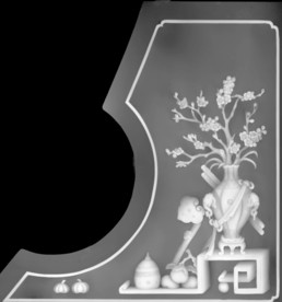 花瓶灰度图