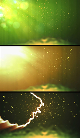 绿色粒子飘荡动态视频素材