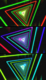 三角隧道动感舞台背景