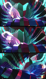 炫彩轴对称旋转舞台背景