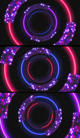 炫酷圆环太空迪吧背景视频