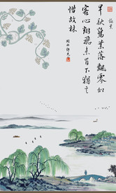 国画水墨山水画意境山水禅境山水