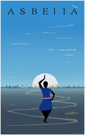 油画风景画装饰画印度堪贝拉