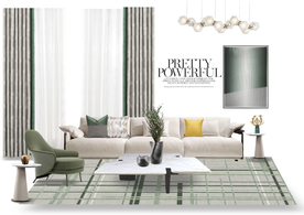 窗帘软装效果图