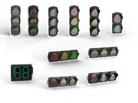 信号灯模型 信号灯效果图