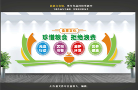 食堂文化墙 餐厅文化