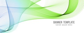 绿色抽象波纹背景