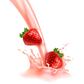 草莓酸奶