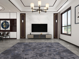 新中式客厅电视背景墙