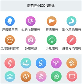 医药行业icon图标