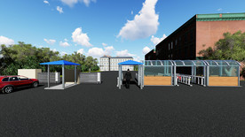 小区防疫门3d+Lumion