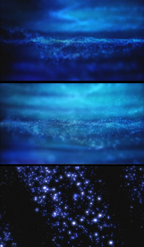 蓝色质感闪耀光斑粒子特效视频