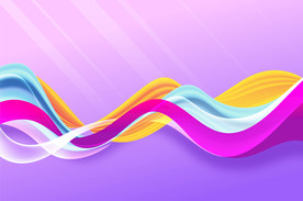 彩色抽象波纹背景