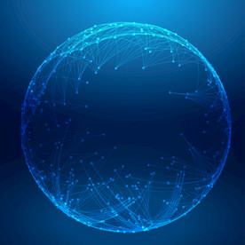 蓝色网络科技背景
