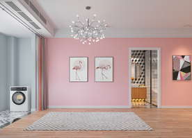 北欧客厅沙发背景墙室内摄影墙