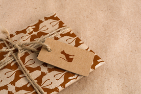 品牌logo牛皮纸样机