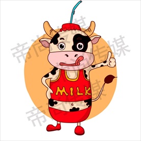 卡通奶牛图片