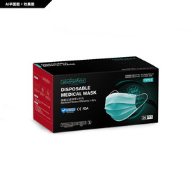 口罩包装 一次性口罩 手绘口罩