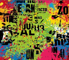 彩色墨迹 四方连续