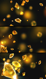 金色钻石飘落动态背景