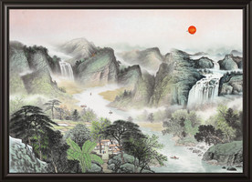 山水画 水墨山水画 意境山水画