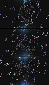 动感飞跃音符视频素材