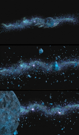 太空星系陨石动态背景视频