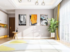 客厅背景墙 北欧沙发摄影墙