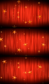星形飘落红色节目舞台背景