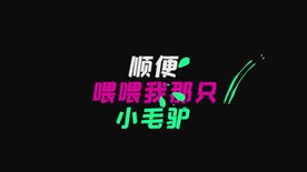 牛仔很忙歌词字幕动画AE模板