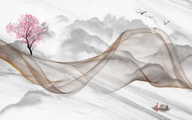 新中式电视背景墙