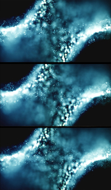 唯美青色动态粒子视频背景