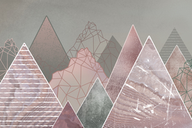 现代几何复古背景墙